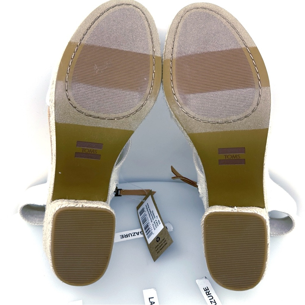 NWOB TOMS Women’s Majorca Rope Platform Sandal - Natural Basket Weave Size: 7.5 - Picture 12 of 15
